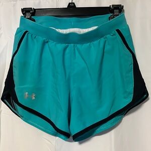 Under Armour Athletic shorts XS, gently used, teal/black